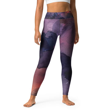 Purple Waters Yoga Leggings