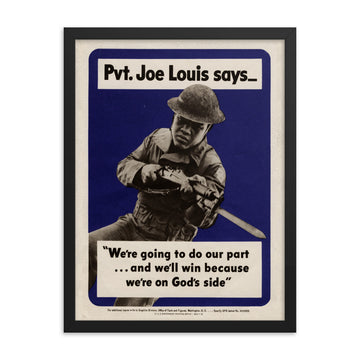 Joe Louis Framed Poster