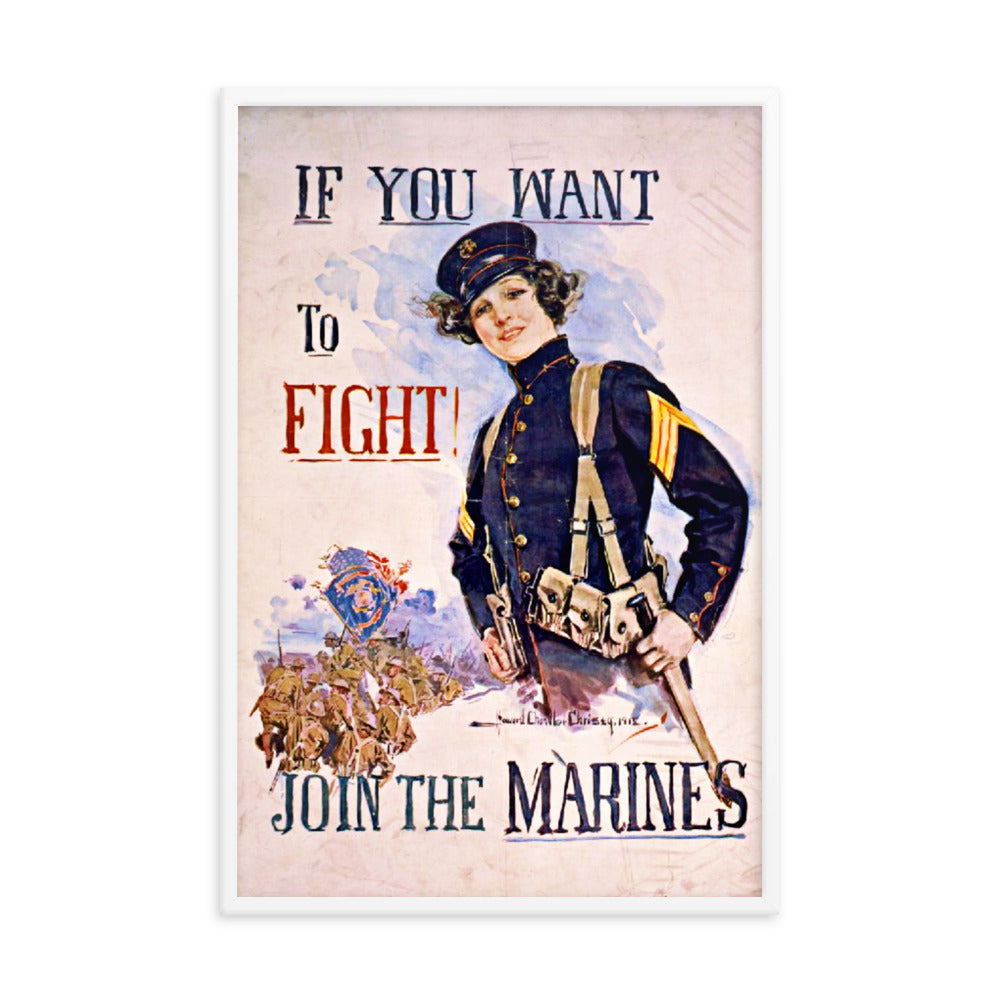 1915 USMC Framed poster