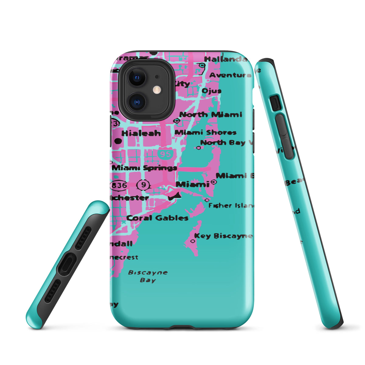 Miami Map iPhone® Case