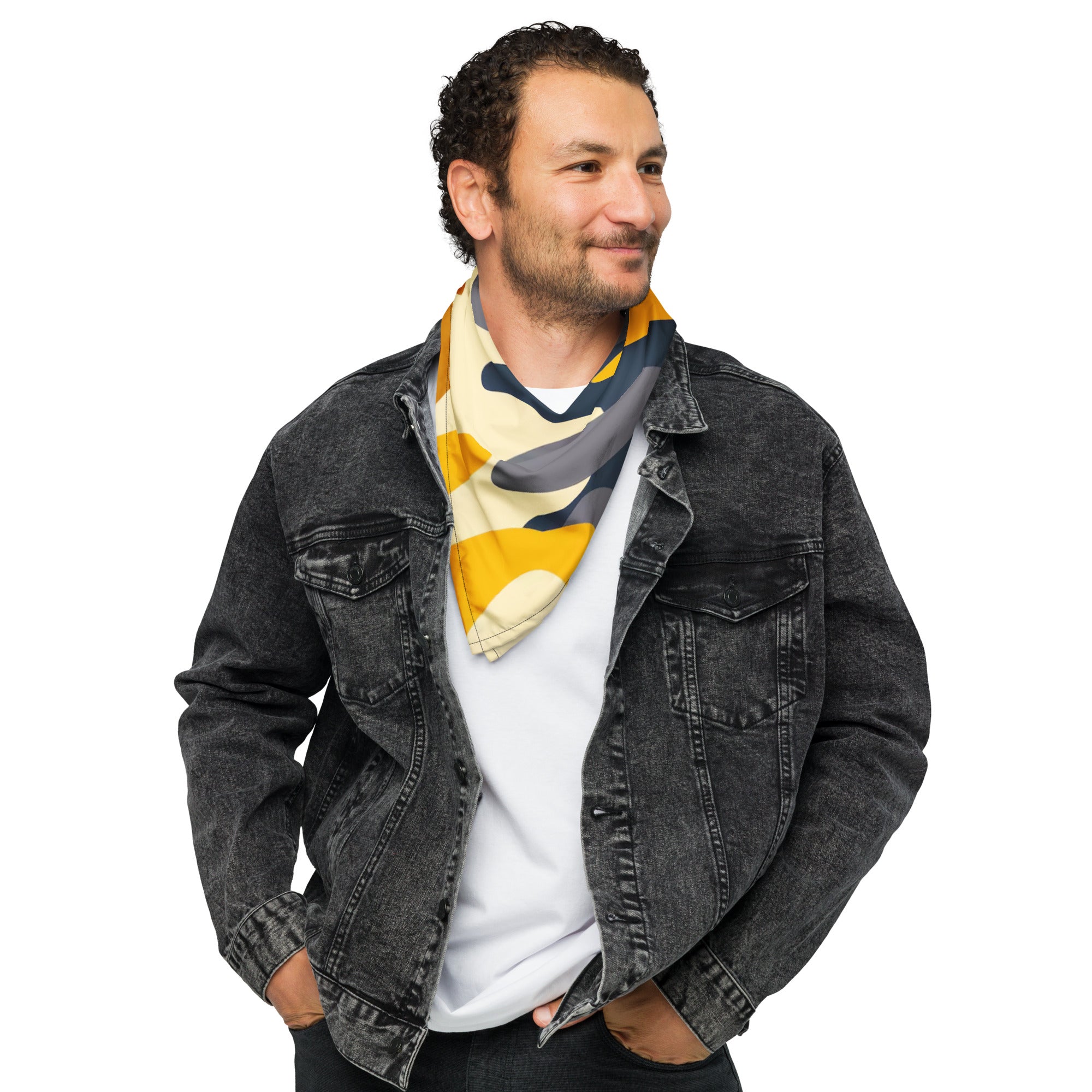Camo pants and sherpa lined denim jacket