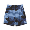 Aqua Blue Camo Swim Trunks