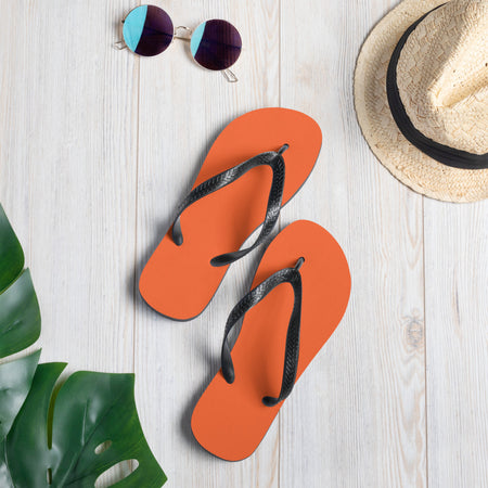 Exotic Orange Flip-Flops