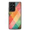 Abstract Plaid Pattern Samsung Case