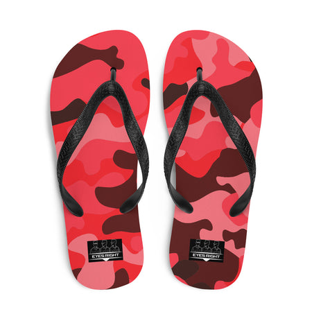 Red Camo Flip-Flops